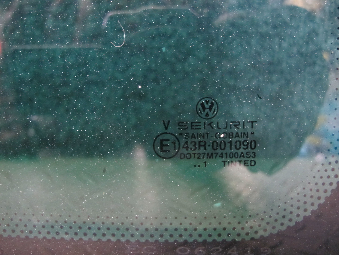 01-03 VW Eurovan T4 Rear Right Quarter Glass Window OEM