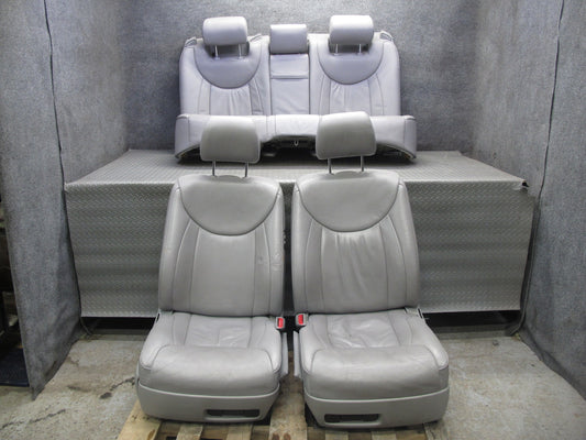 04-06 Lexus UCF30L LS430 Front & Rear Left & Right Leather Seat Set Ash OEM