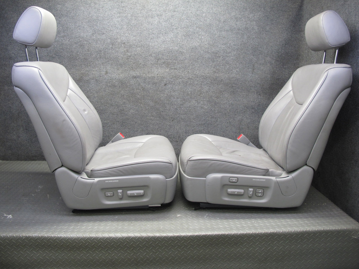 04-06 Lexus UCF30L LS430 Front & Rear Left & Right Leather Seat Set Ash OEM