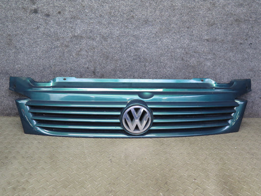 97-03 VW Eurovan T4 Front Radiator Upper Grille w Emblem Green 7D0853651 OEM