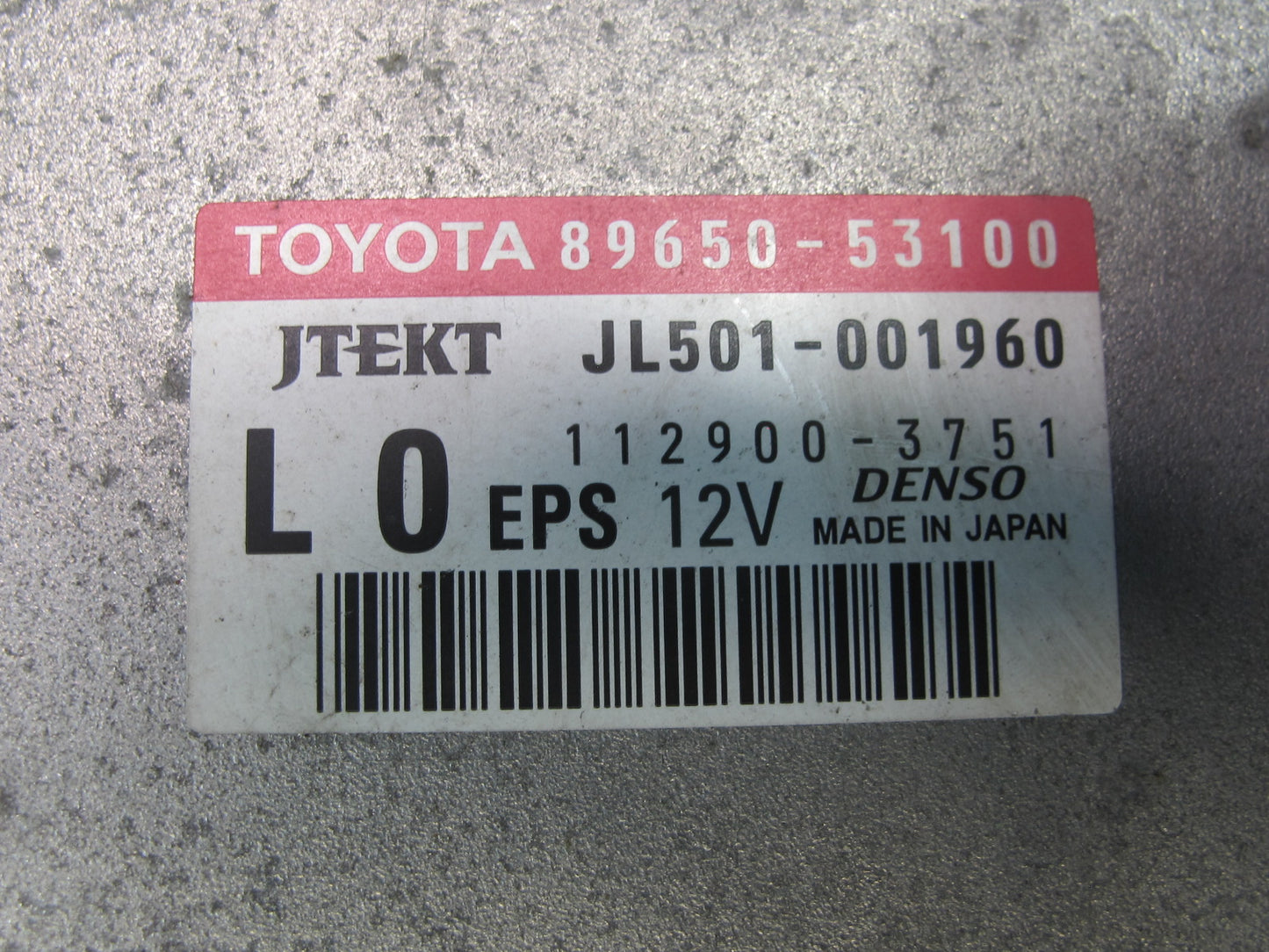 10-13 Lexus IS350 IS250 Convert Electric Steering Control Module 89650-53100 OEM