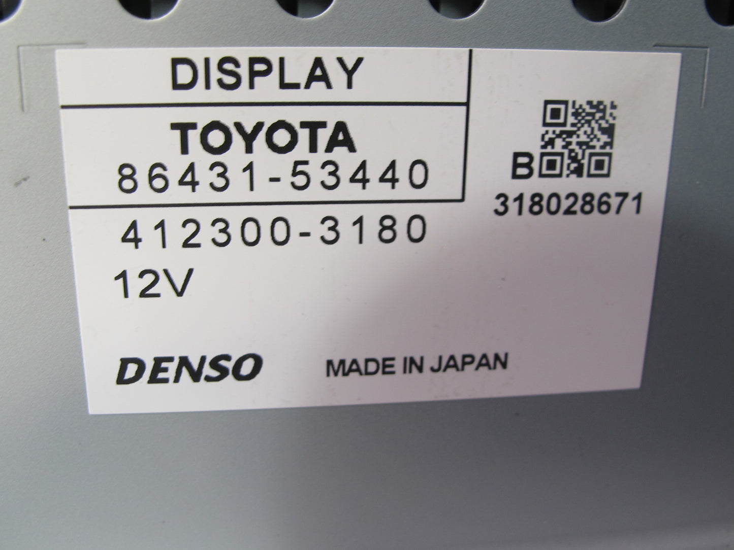 2010 Lexus IS350 IS250 GPS Navigation Display Screen Head Unit 86431-53440 OEM