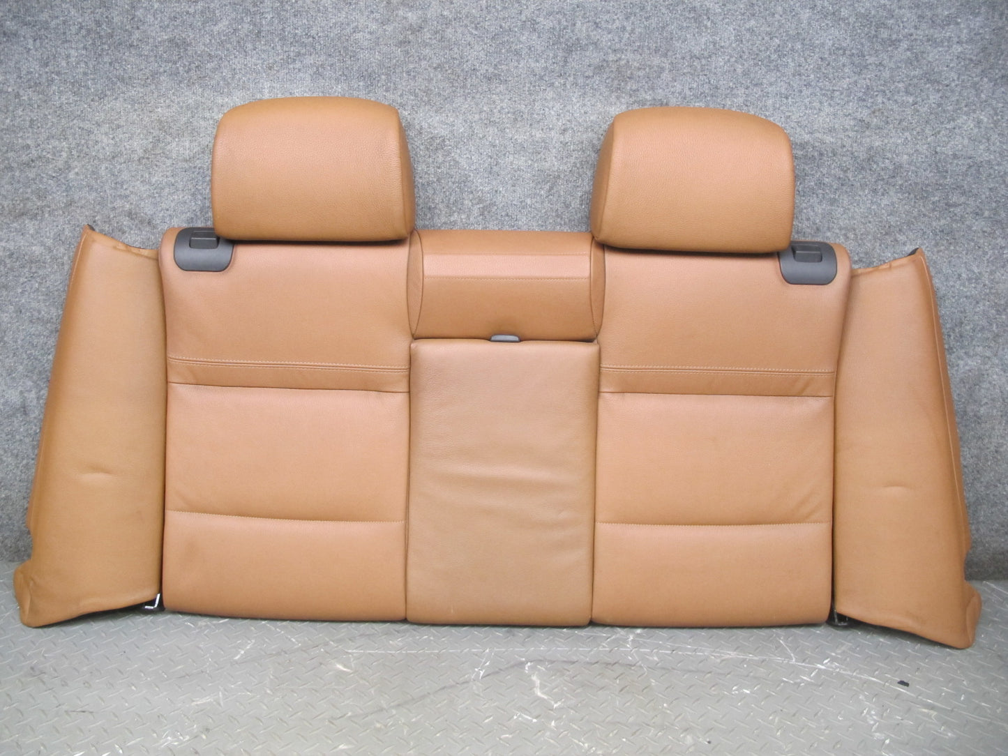08-13 BMW E93 Convertible Front & Rear Leather Seat Bolster Set Saddle Brown OEM