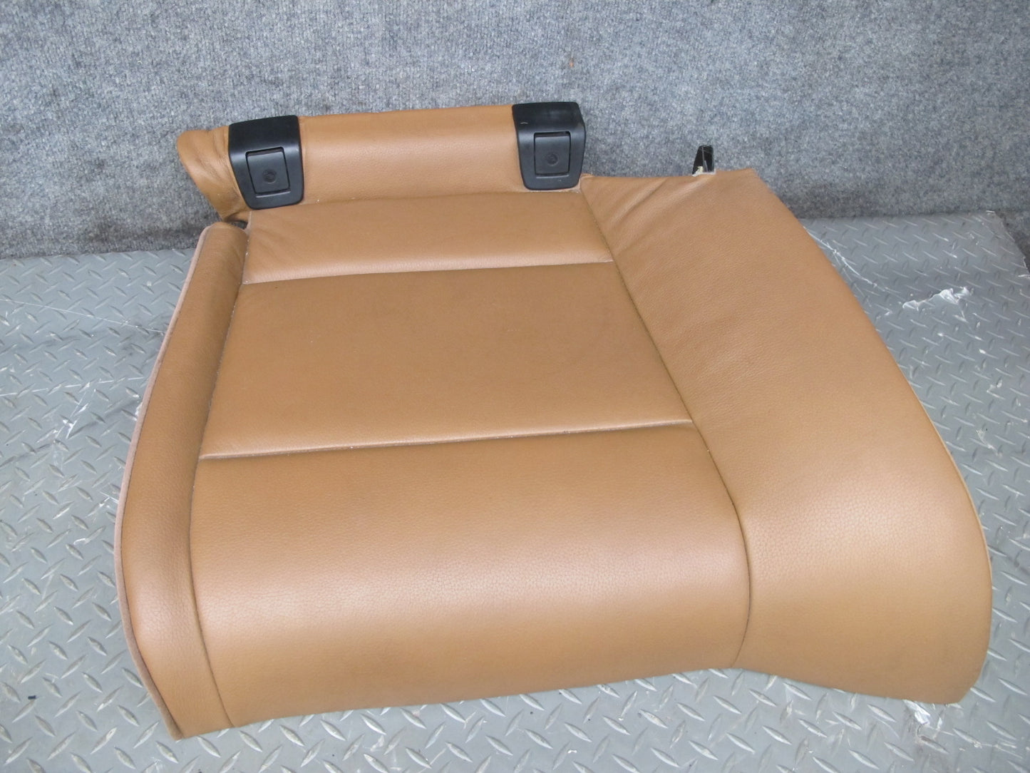 08-13 BMW E93 Convertible Front & Rear Leather Seat Bolster Set Saddle Brown OEM