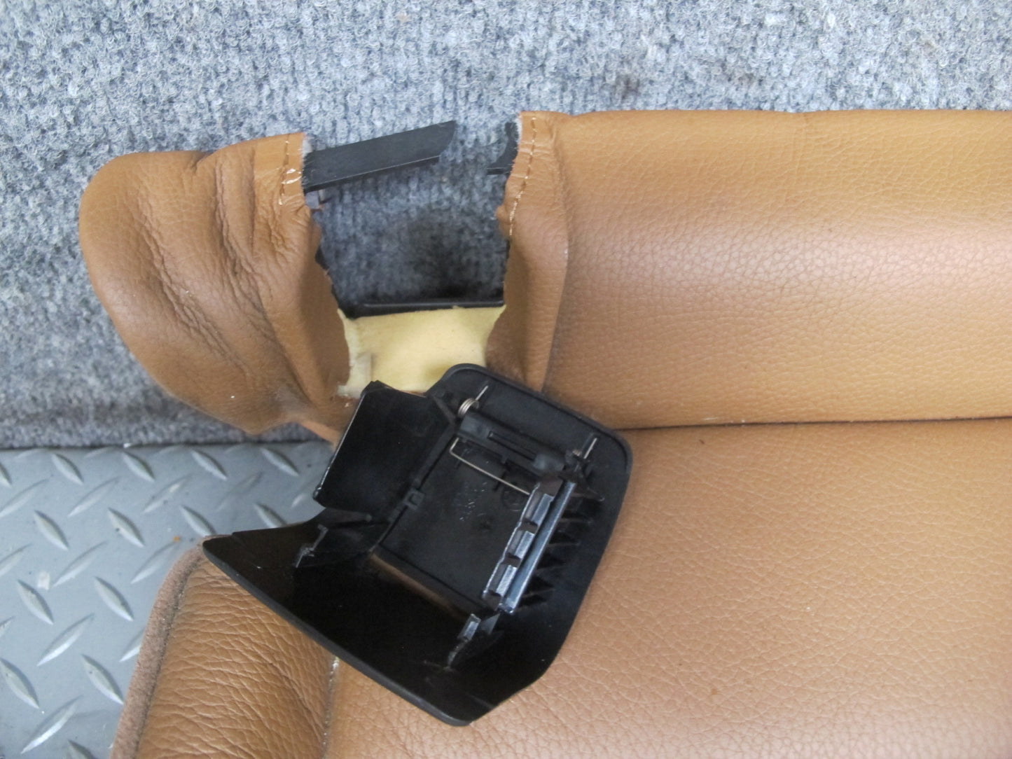 08-13 BMW E93 Convertible Front & Rear Leather Seat Bolster Set Saddle Brown OEM