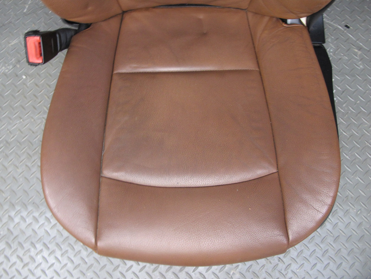08-13 BMW E93 Convertible Front & Rear Leather Seat Bolster Set Saddle Brown OEM