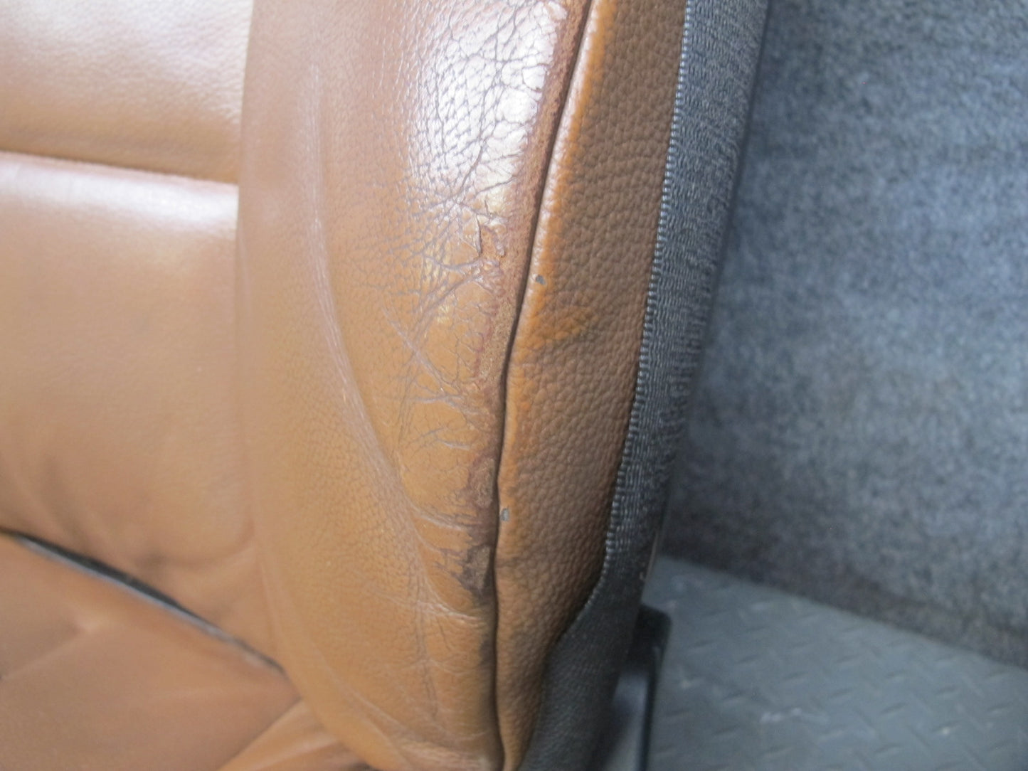 08-13 BMW E93 Convertible Front & Rear Leather Seat Bolster Set Saddle Brown OEM