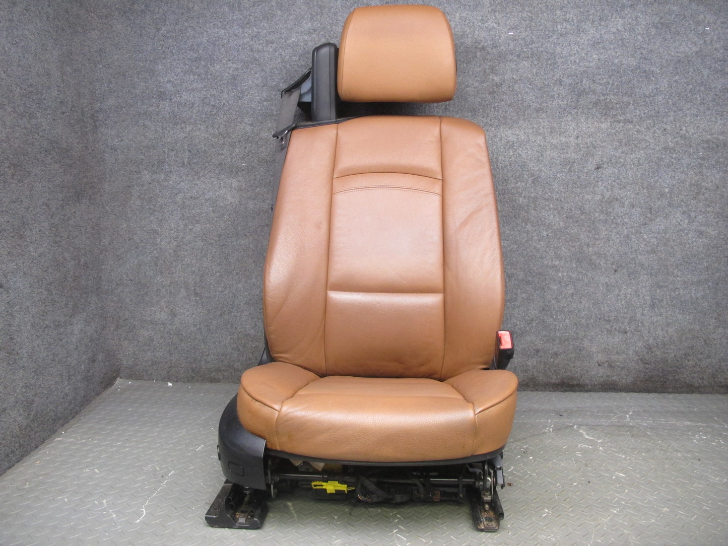 08-13 BMW E93 Convertible Front & Rear Leather Seat Bolster Set Saddle Brown OEM