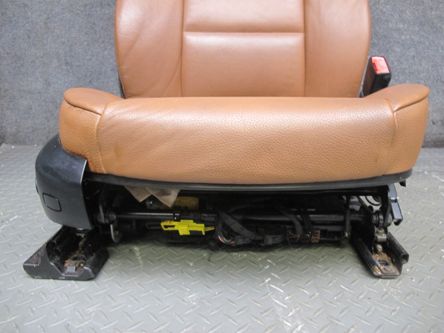 08-13 BMW E93 Convertible Front & Rear Leather Seat Bolster Set Saddle Brown OEM