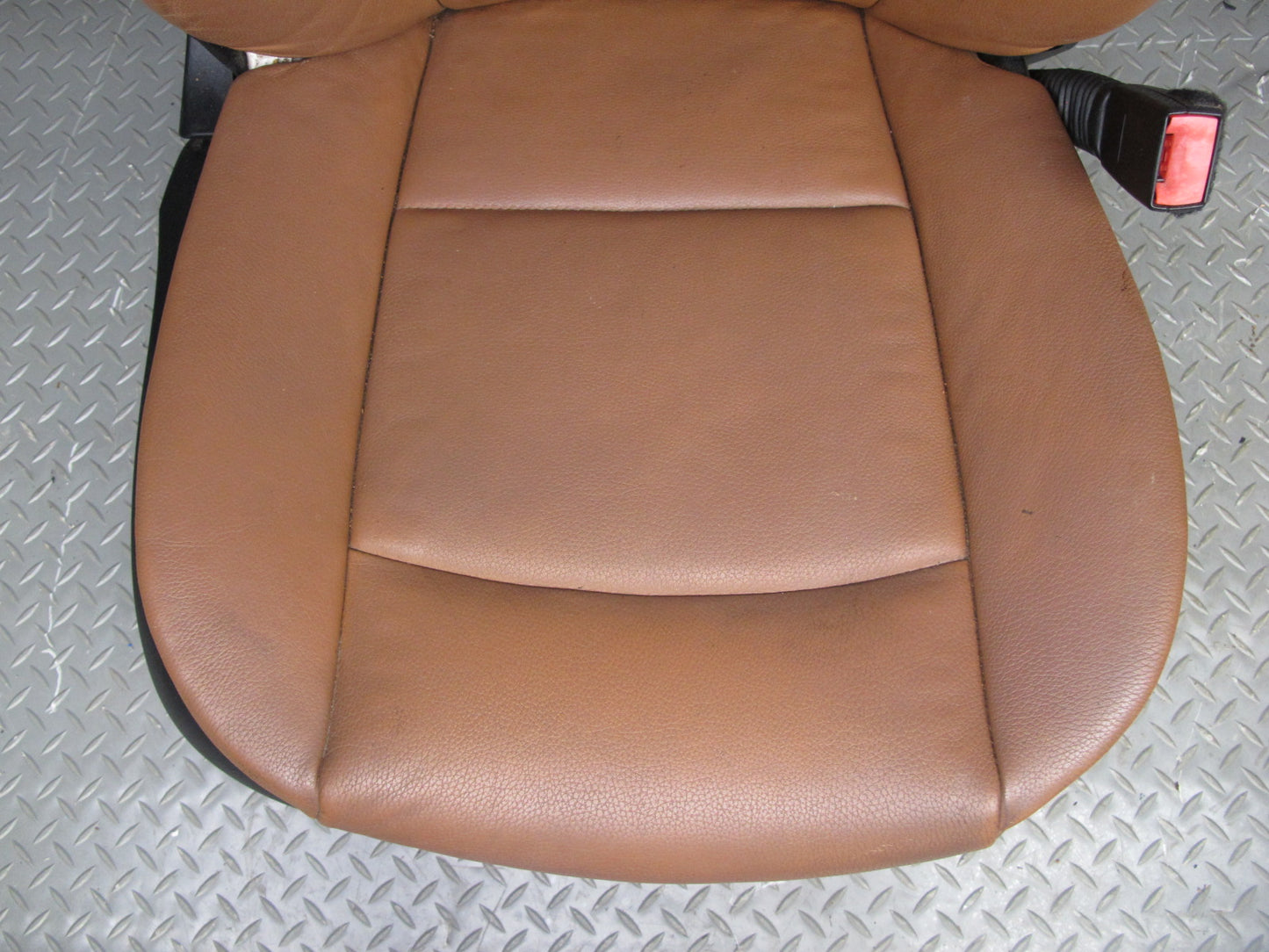 08-13 BMW E93 Convertible Front & Rear Leather Seat Bolster Set Saddle Brown OEM