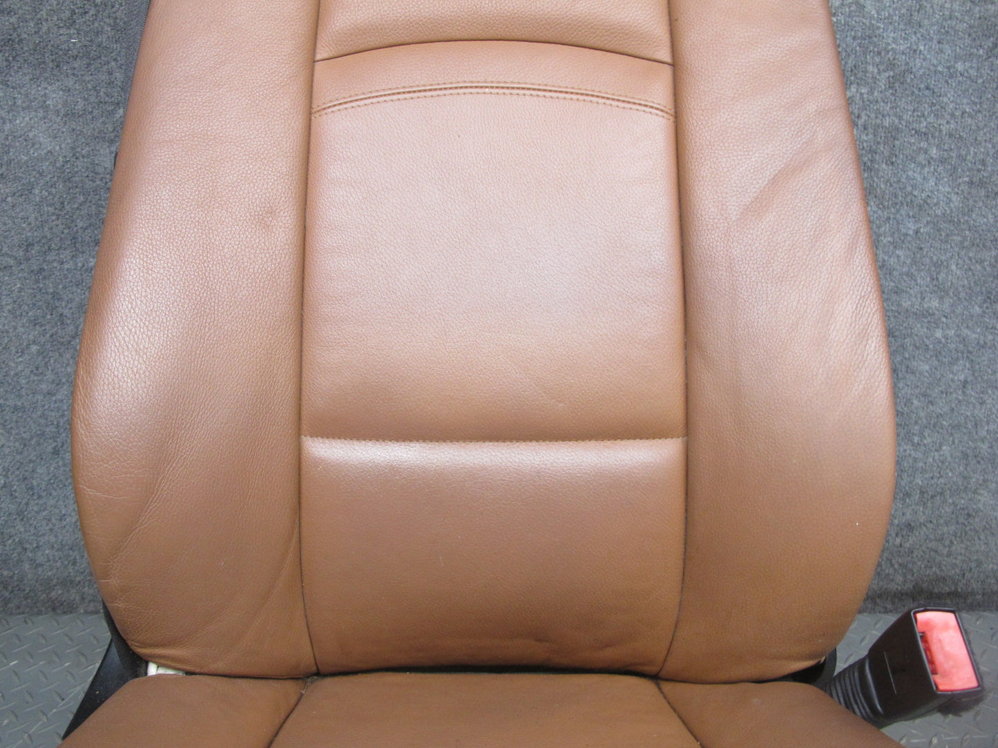 08-13 BMW E93 Convertible Front & Rear Leather Seat Bolster Set Saddle Brown OEM