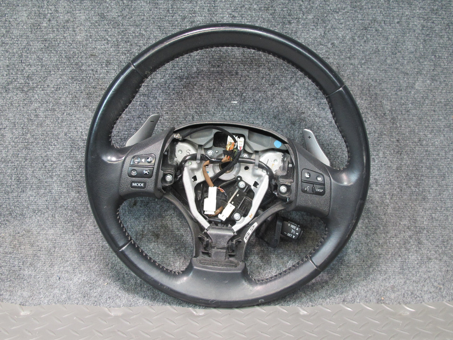 06-12 Lexus IS350 IS250 A/T Leather Steering w Switches & Paddles Black 87K OEM