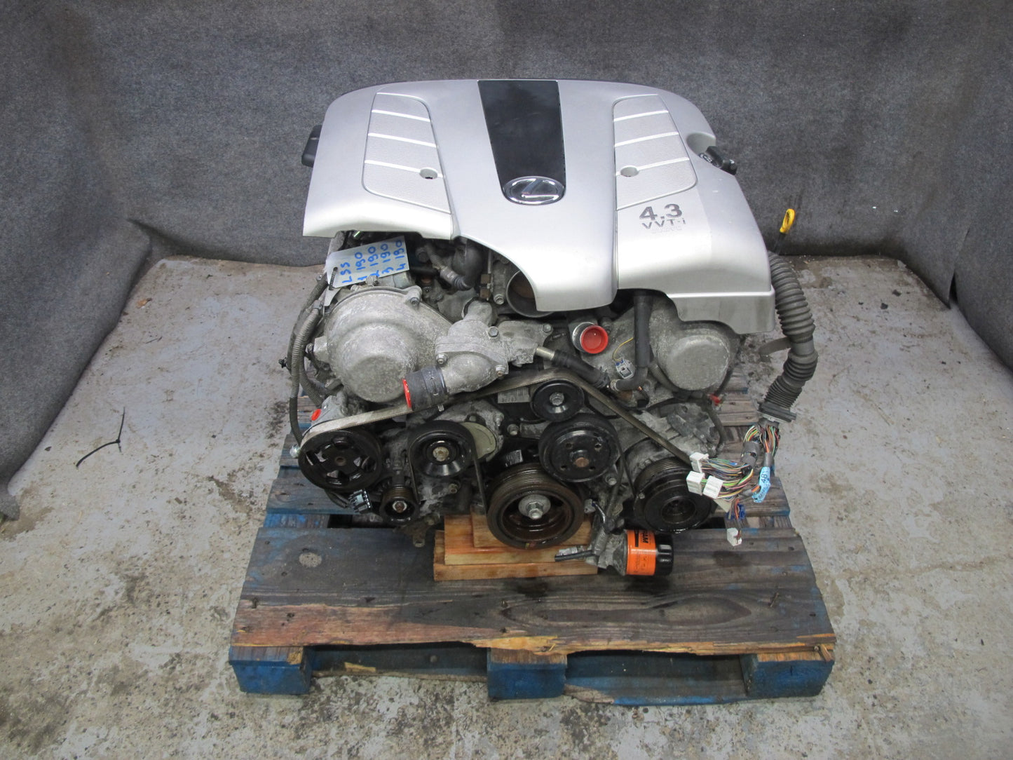 01-06 Lexus LS430 4.3L 3UZFE VIN N 5TH Digit Complete Engine Motor 159K Miles
