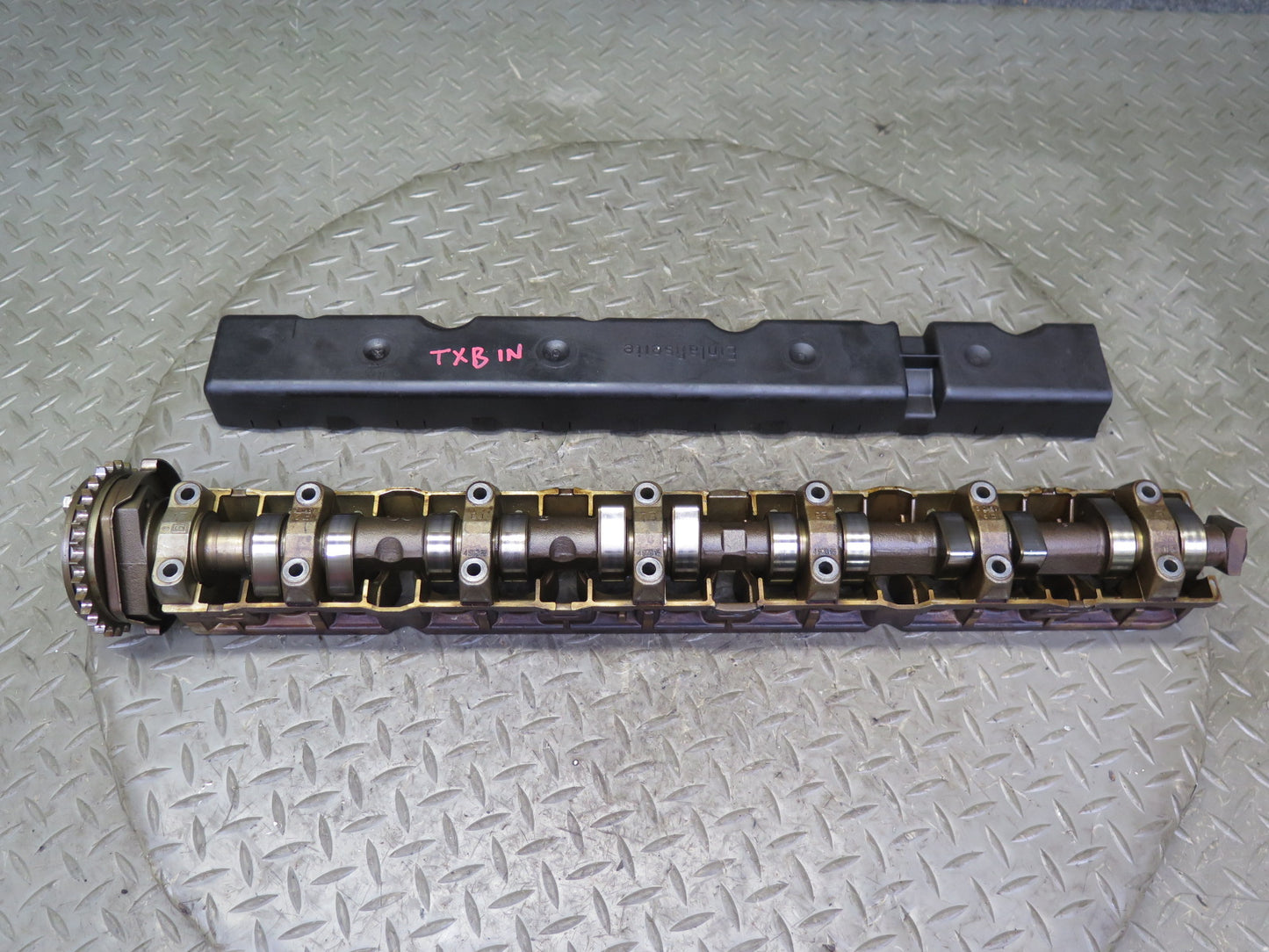 96-99 BMW E36 328iC M52 Engine Intake Camshaft w Tray & Cover OEM