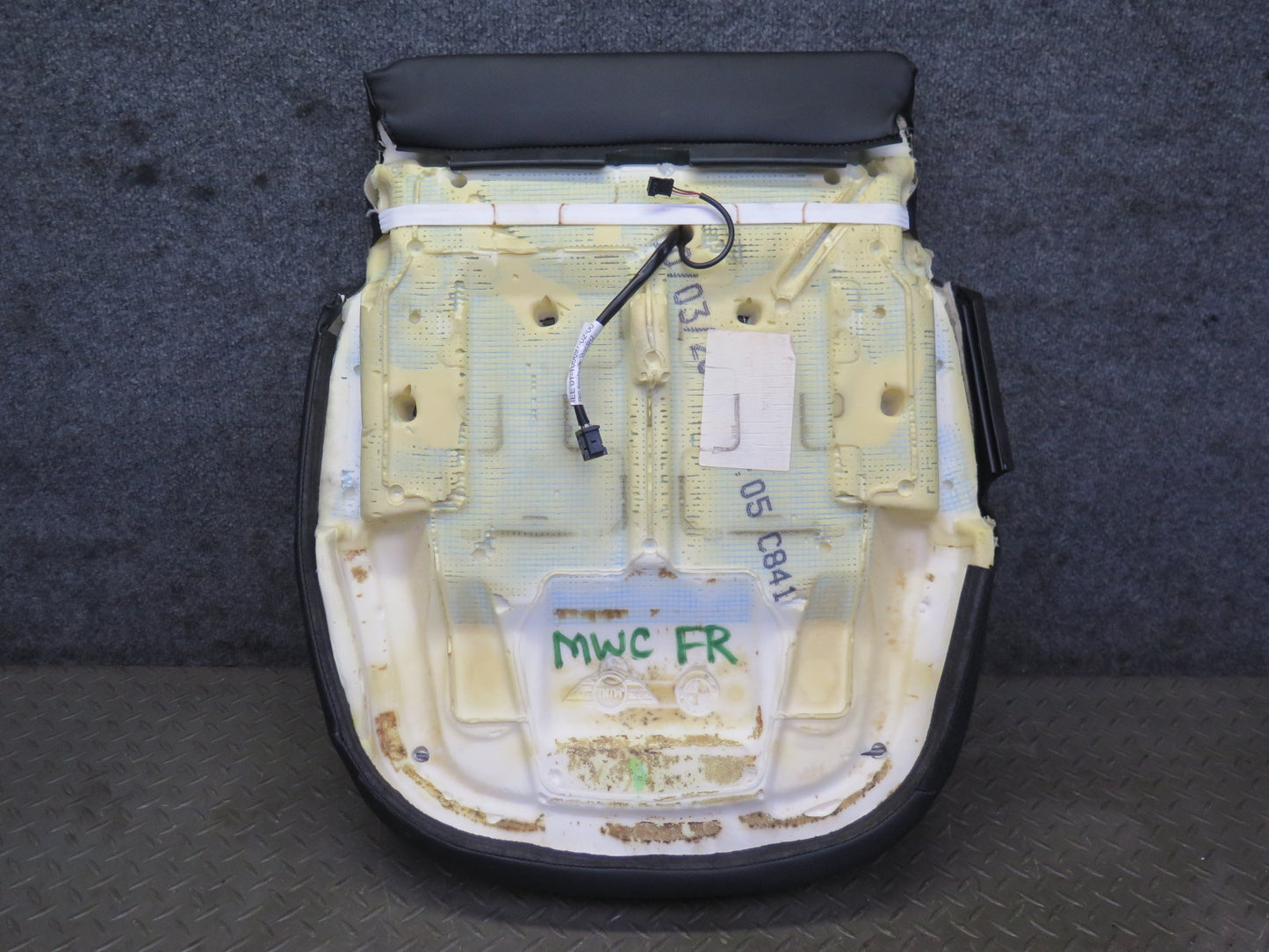 11-15 Mini Cooper R60 Countryman Front Right Seat Lower Cushion Black OEM