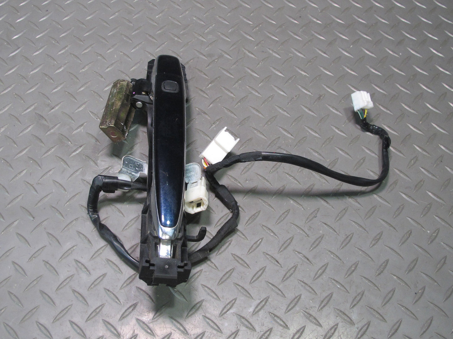 04-06 Lexus LS430 Rear Left & Right Door Exterior Handle Set w Keyless Blue OEM