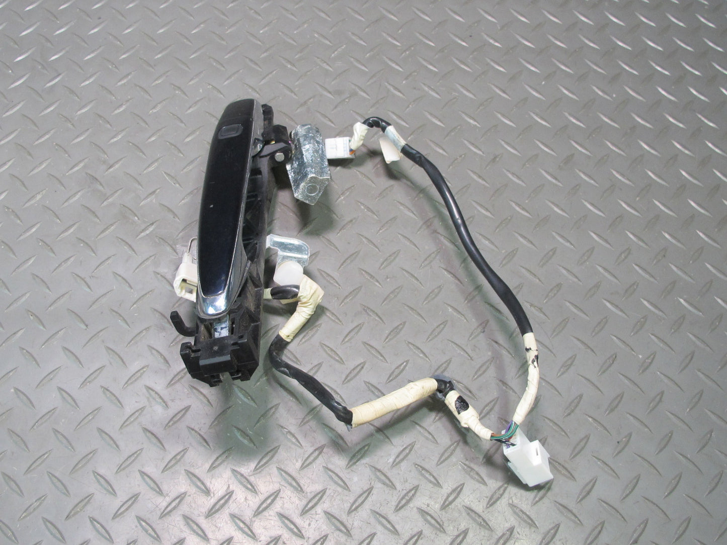 04-06 Lexus LS430 Rear Left & Right Door Exterior Handle Set w Keyless Blue OEM