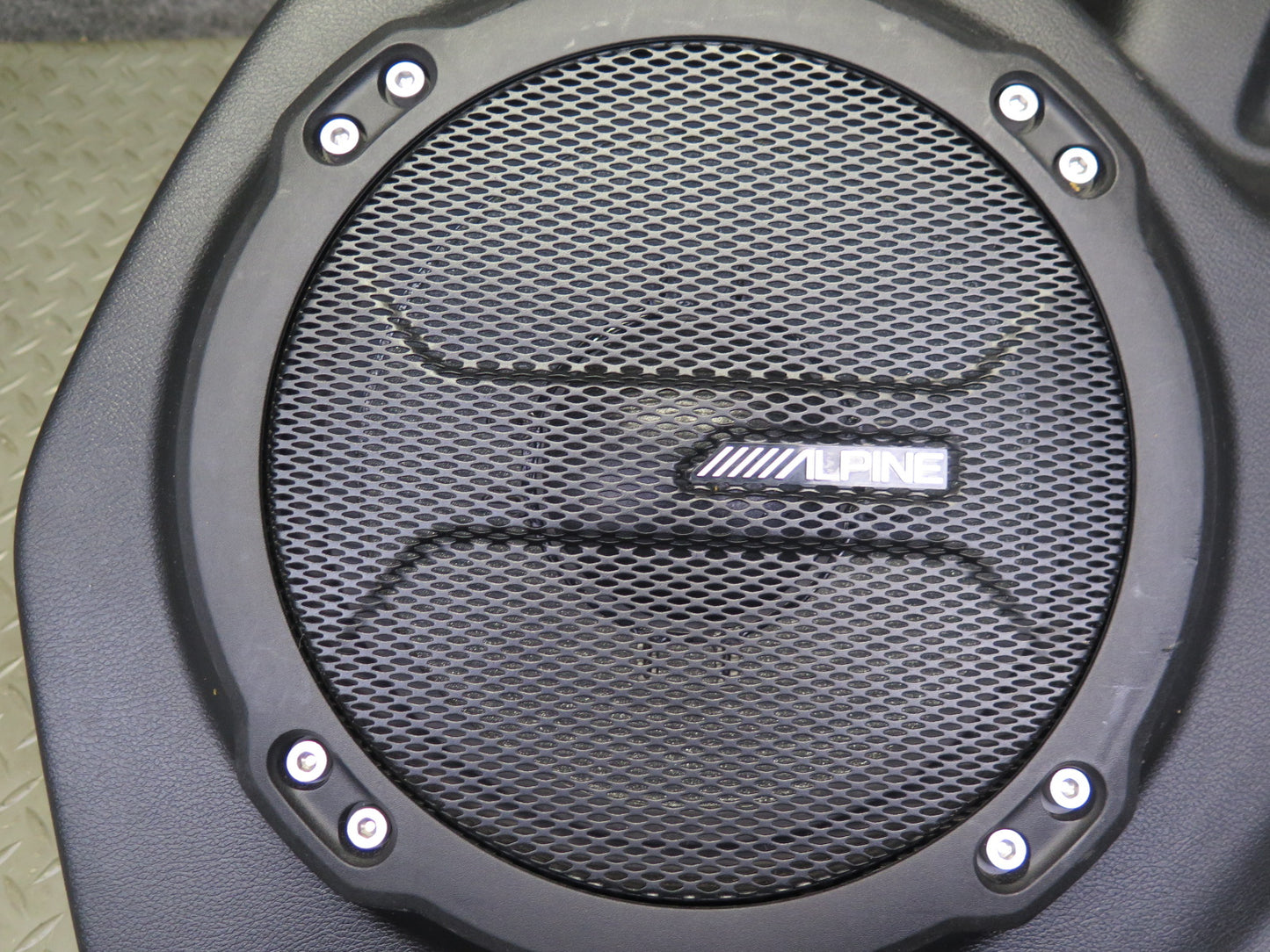 18-23 Jeep Wrangler JL Rear Door Trim Panel w Alpine Subwoofer 6LY67TX7AE OEM