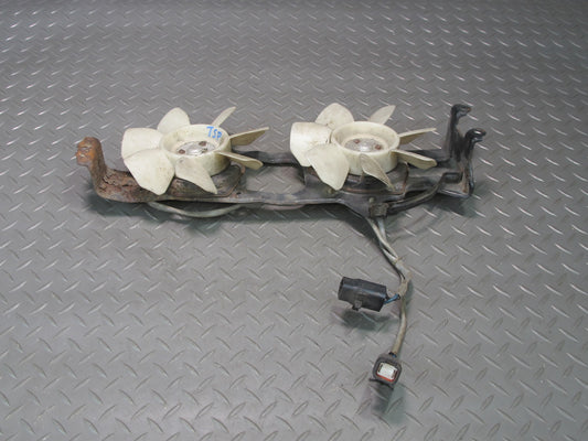 89-92 Toyota Supra MA70L 7MGE Engine Radiator Dual Fan Motor w Bracket Mount OEM