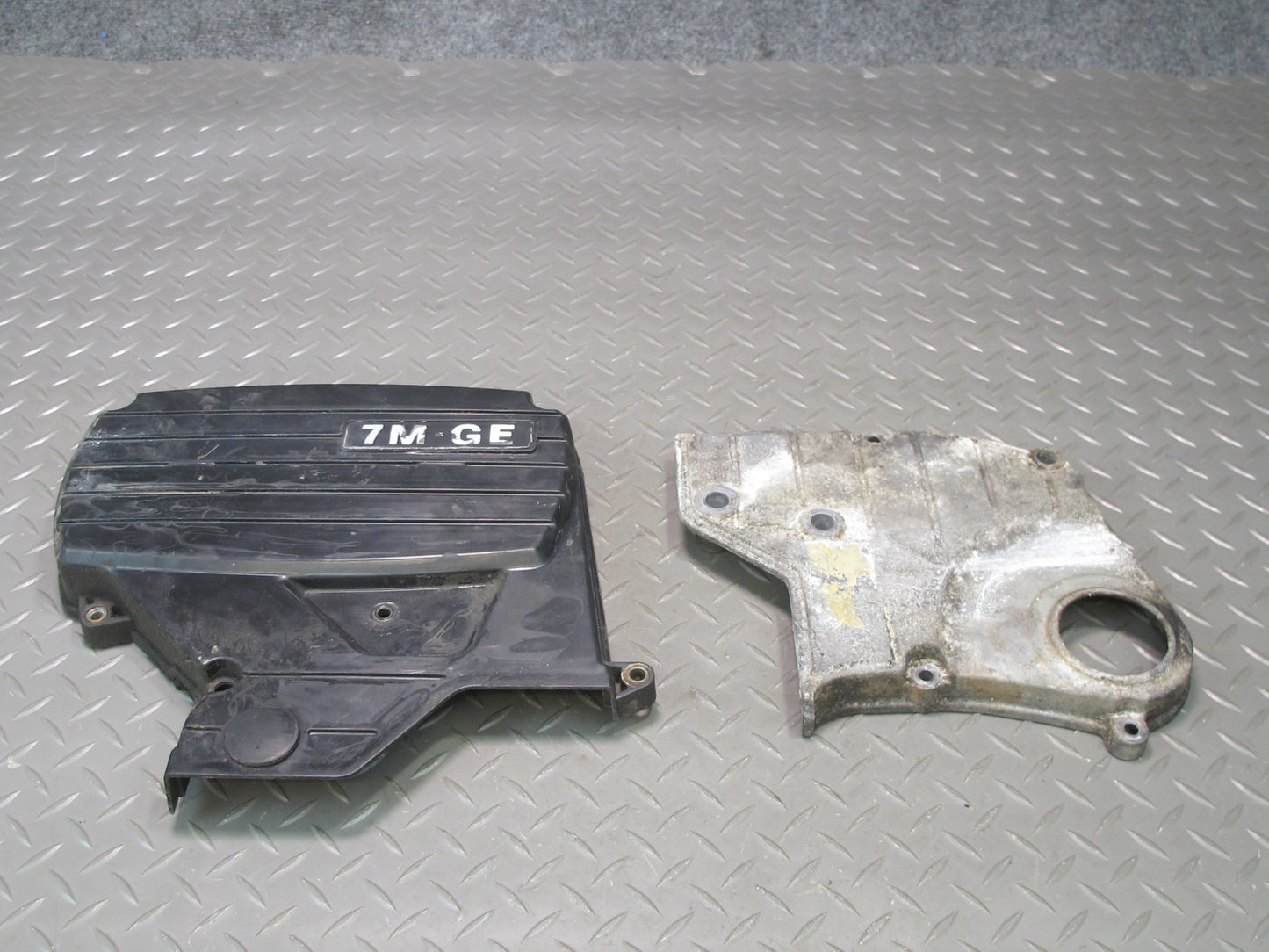 89-92 Toyota Supra MA70L 7MGE Engine Motor Lower & Upper Timing Belt Cover OEM