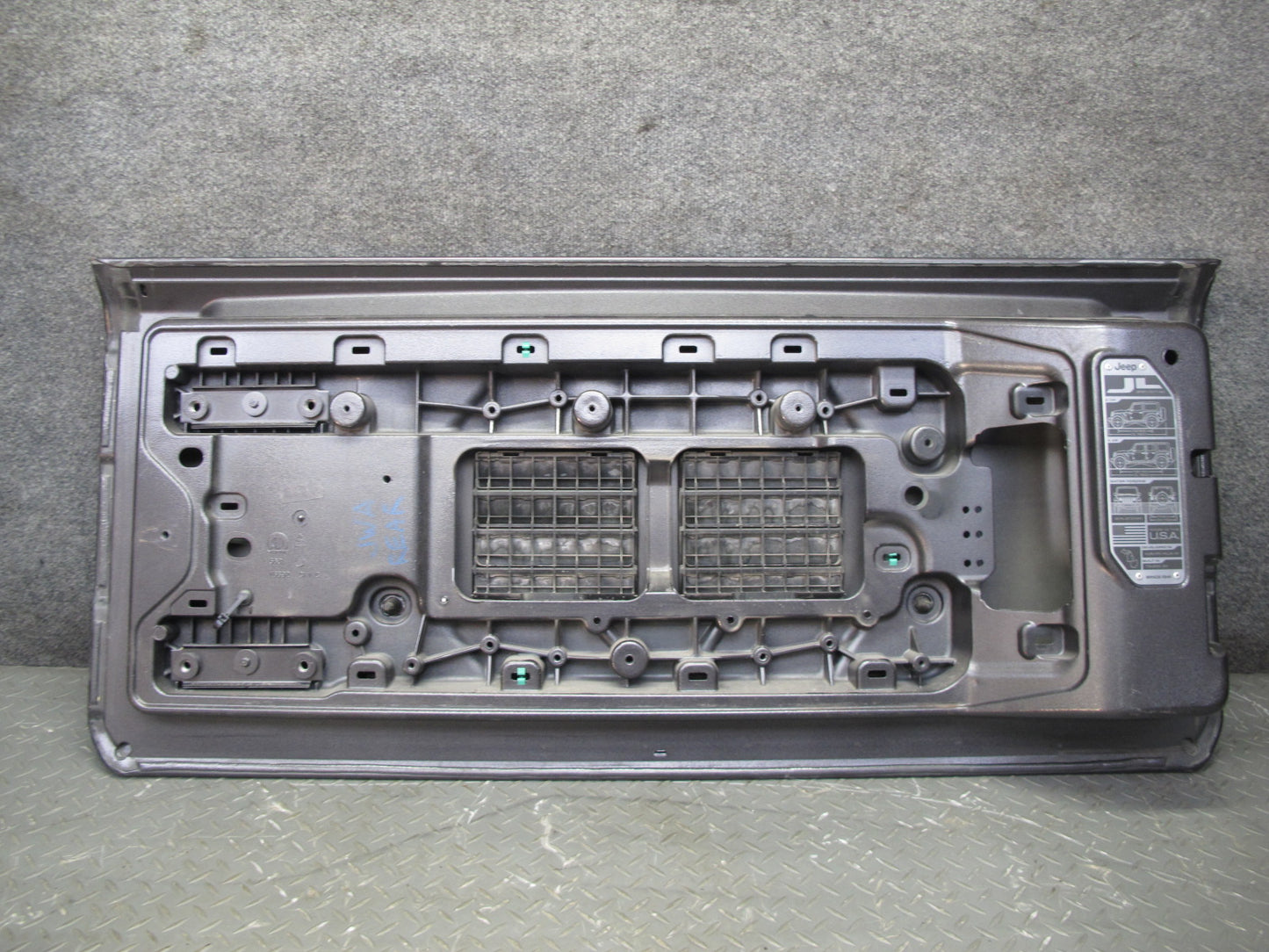 18-23 Jeep Wrangler JL Rear Trunk Lower Deck Lid Gate Panel Granite Metallic OEM