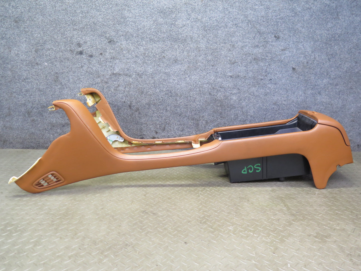 02-04 Lexus SC430 Front Center Console Trim Cover Panel w Compartment Saddle OEM