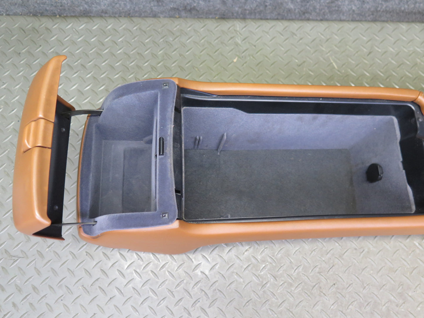 02-04 Lexus SC430 Front Center Console Trim Cover Panel w Compartment Saddle OEM