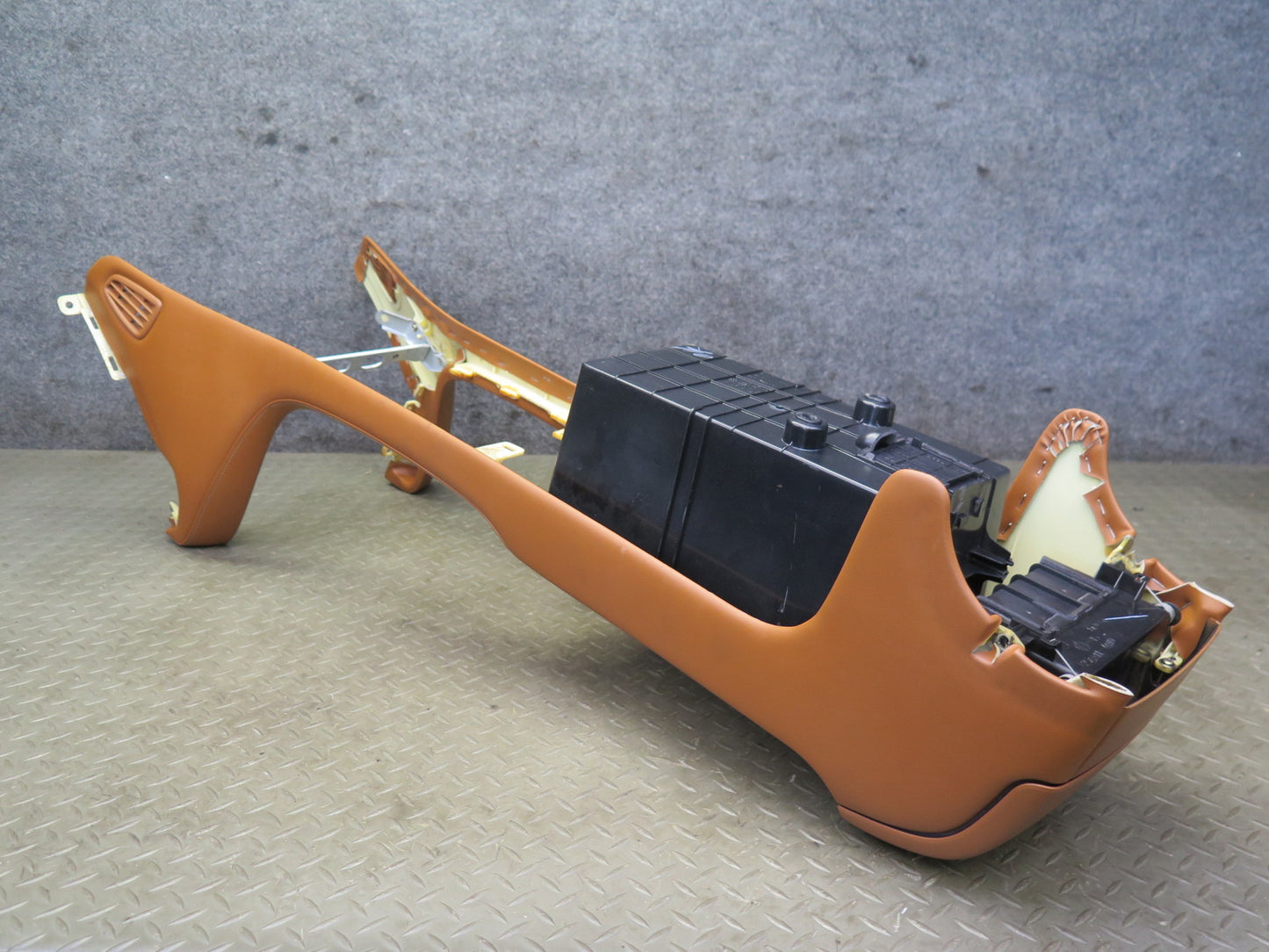 02-04 Lexus SC430 Front Center Console Trim Cover Panel w Compartment Saddle OEM