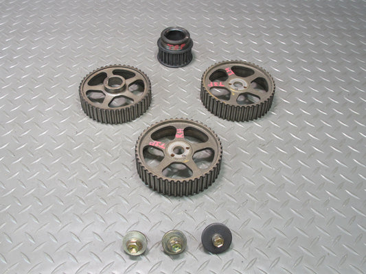 89-92 Toyota Supra MK3 7MGE NA Camshaft & Oil Pump Gear Sprocket Set 118K OEM
