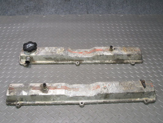 87-92 Toyota Supra MK3 7MGE Set of 2 Left & Right Engine Head Valve Cover OEM