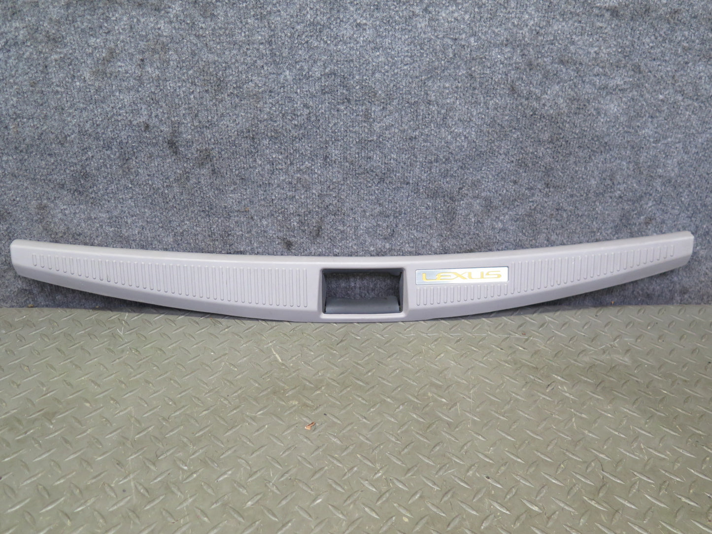 02-10 Lexus SC430 Z40 Rear Trunk Floor Finish Sill Scuff Plate Trim Panel OEM