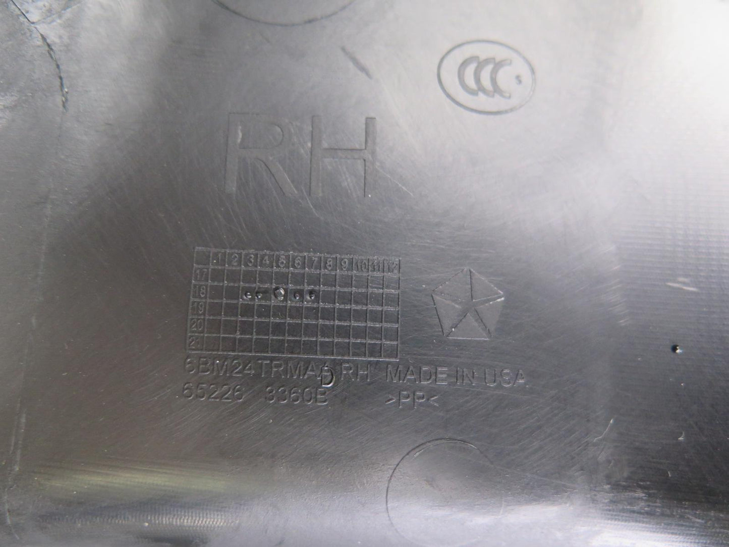 18-20 Jeep Wrangler JL 4-DOOR Set of 2 Interior B Pillar Lower Trim Panel OEM