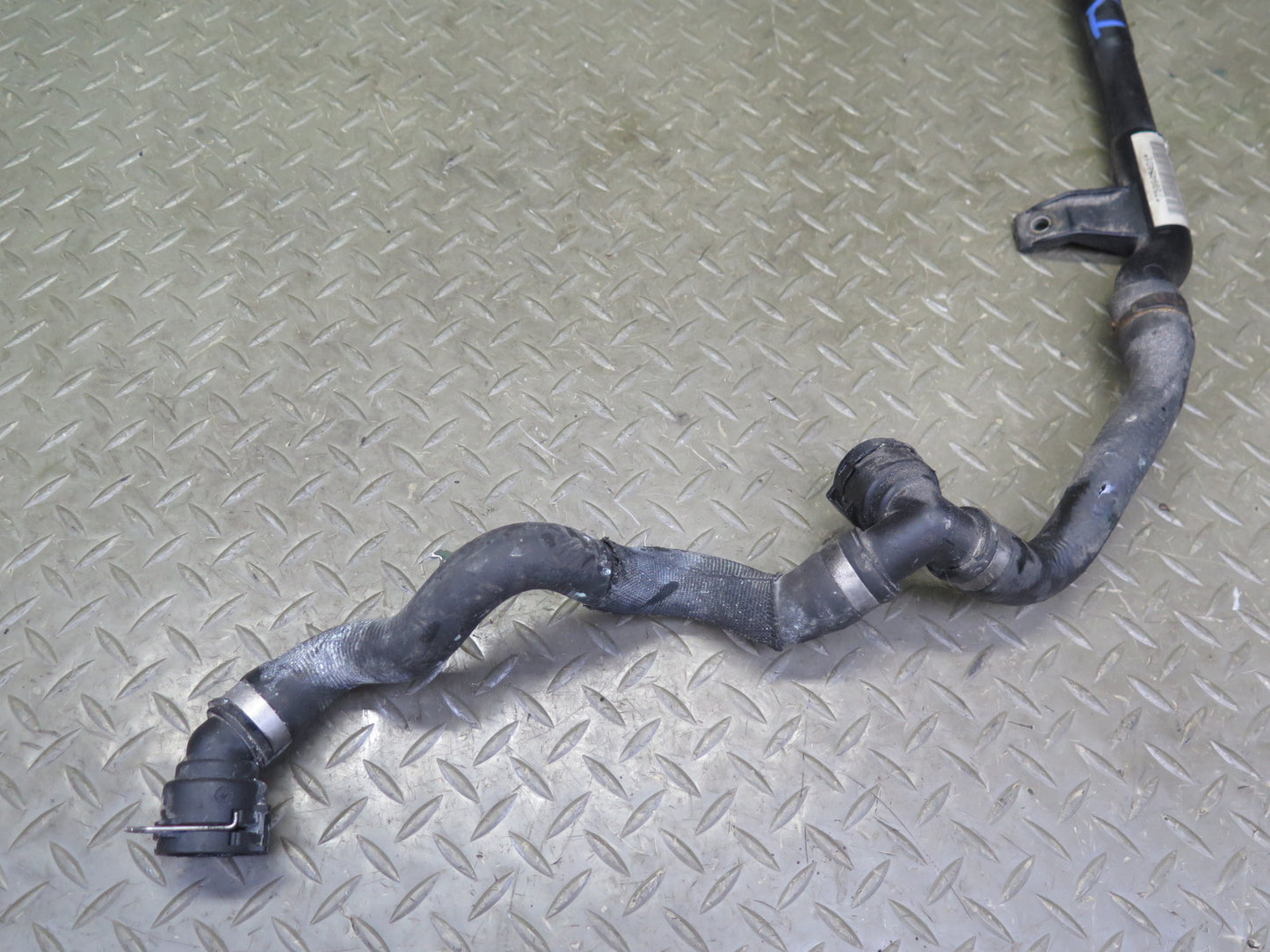 11-13 BMW E90 E92 E93 335i N55 Engine Coolant Heater Thermostat Hose Line OEM