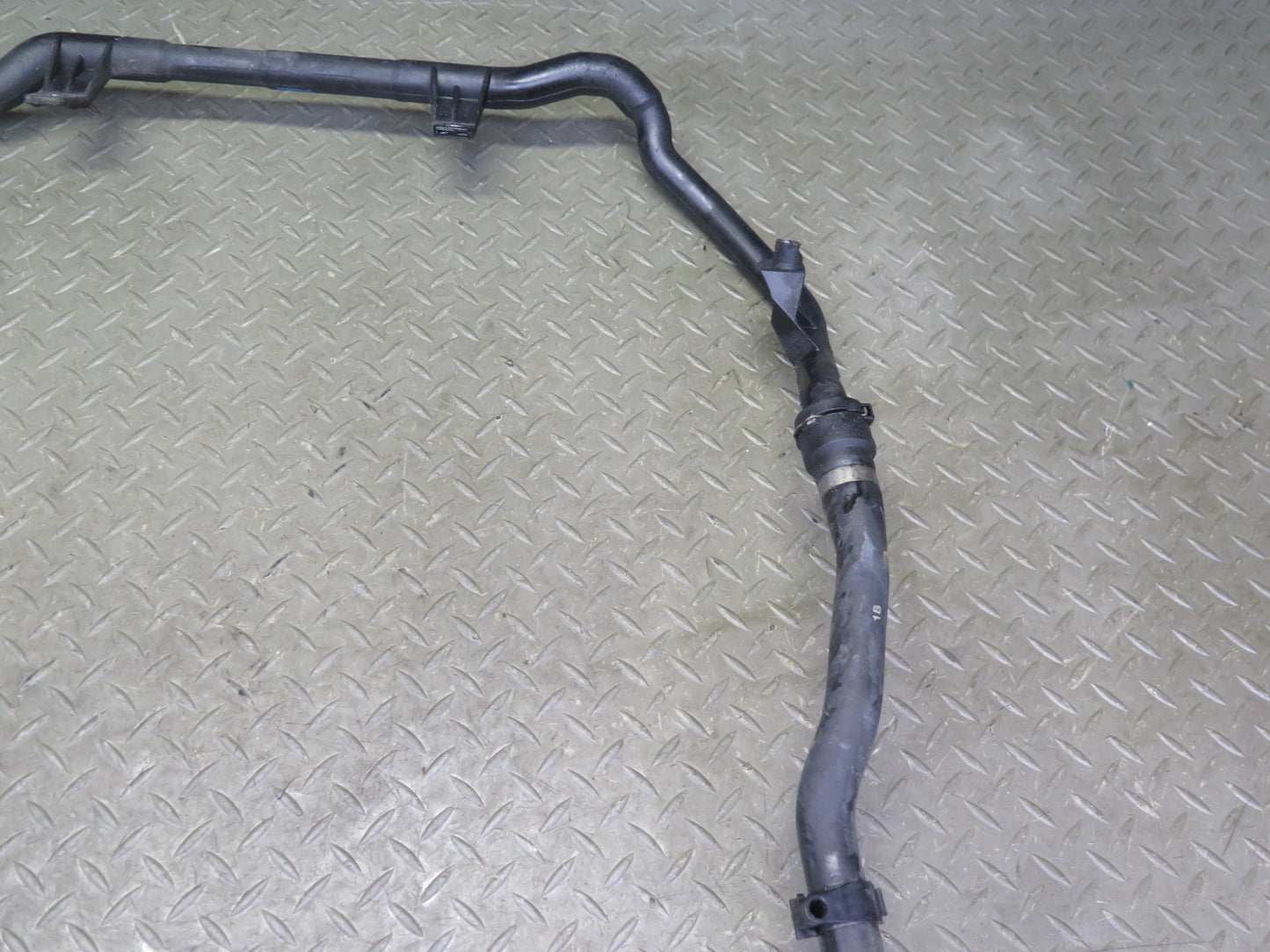 11-13 BMW E90 E92 E93 335i N55 Engine Coolant Heater Thermostat Hose Line OEM