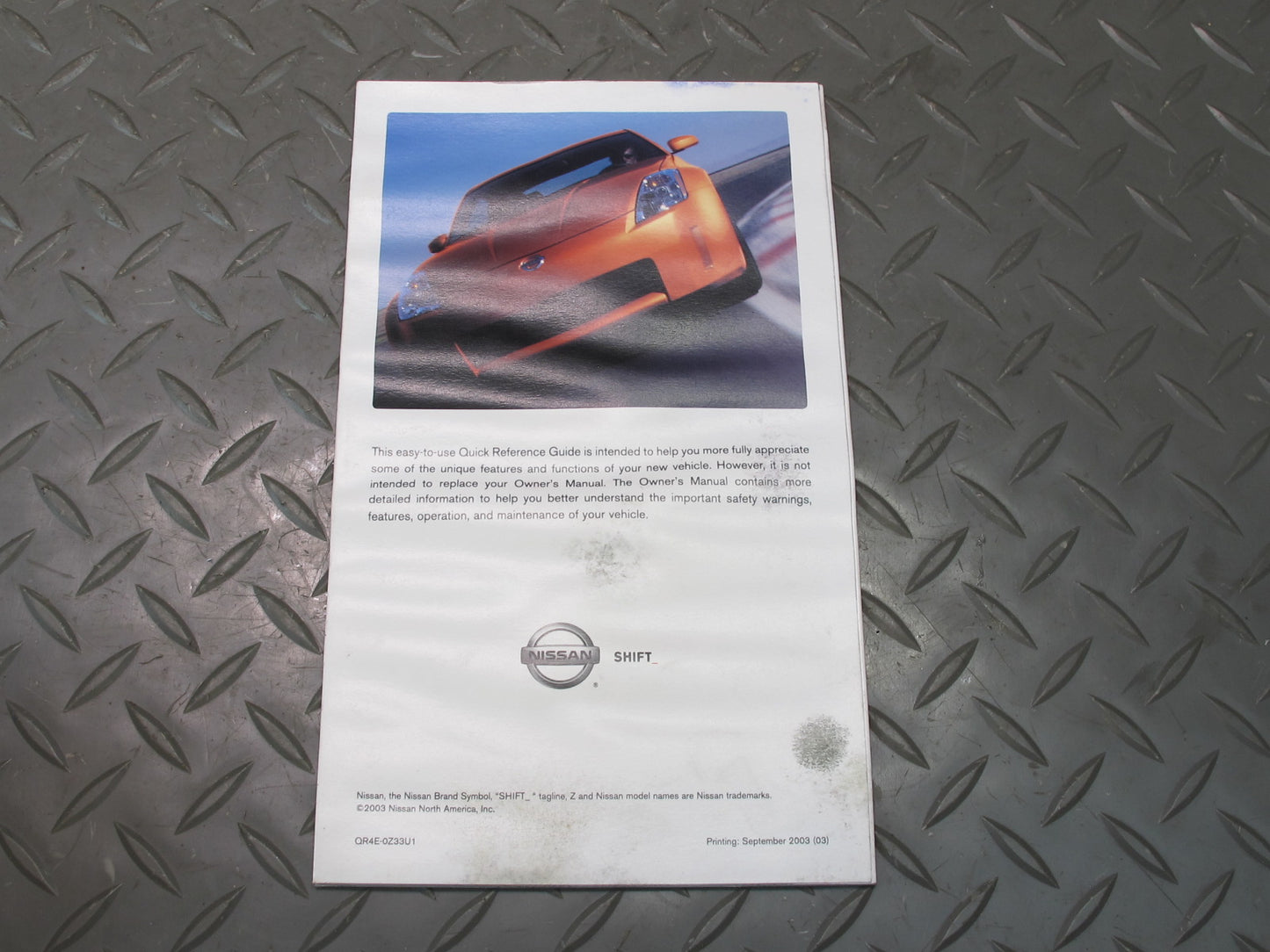 2004 Nissan Z33 350Z Convertible Owner User Guide Manual Book Set w Case OEM