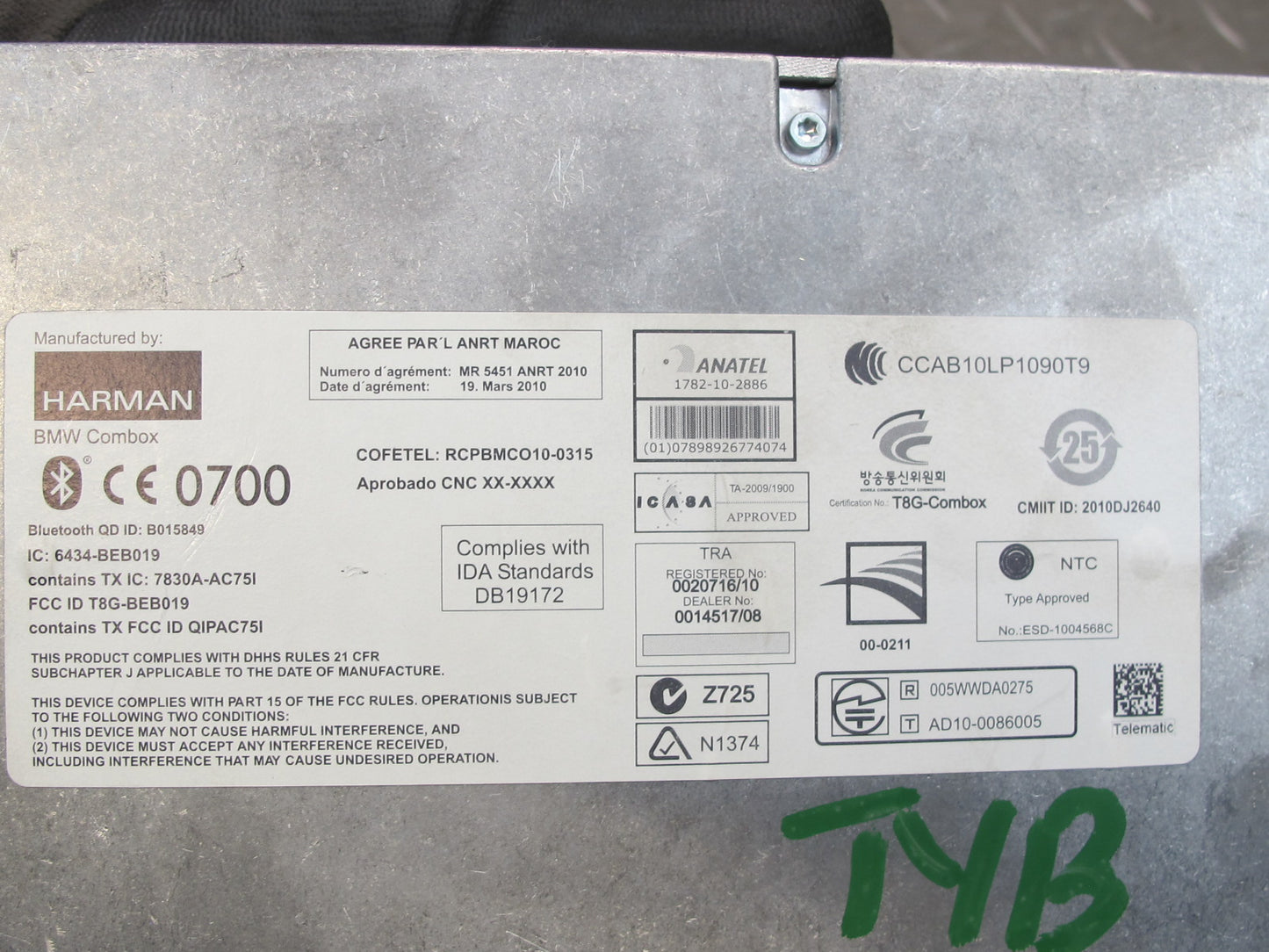 11-13 BMW E90 E92 E93 335i GPS Combox Telematics Control Module 9248182 OEM