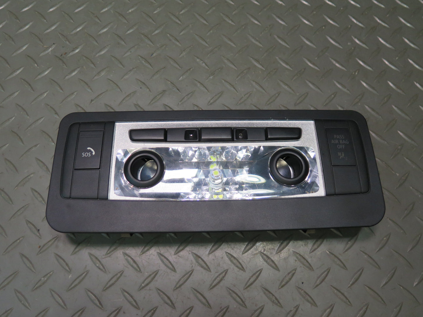 07-13 BMW E93 335i Convertible Overhead Console Dome Sun Visor Light Lamp  Set