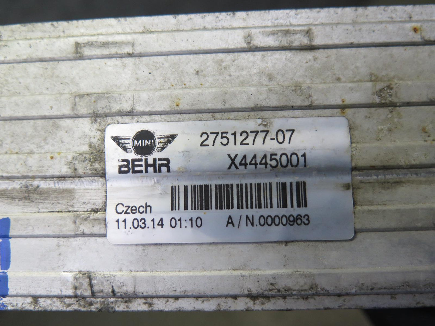 07-15 Mini Cooper S R55 R56 R57 R60 R61 N14 N18 Intercooler Unit 2751277 OEM