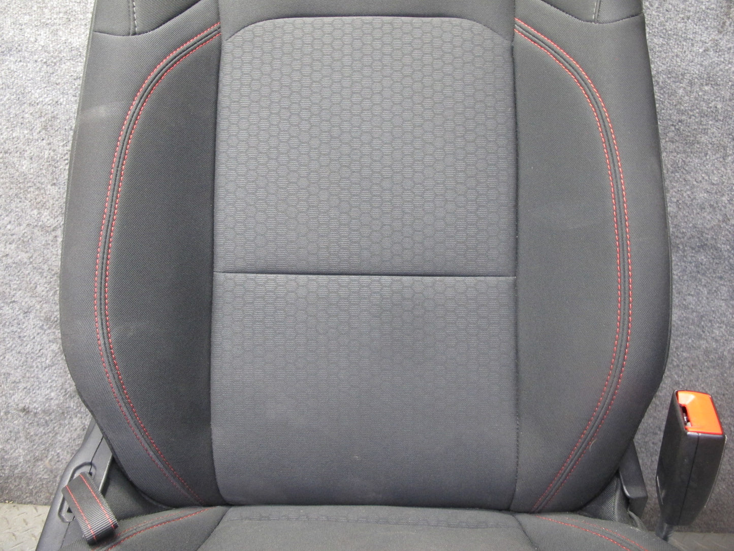 18-19 Jeep Wrangler Rubicon 4-DOOR RED Stiches Front & Rear Cloth Seat Set OEM
