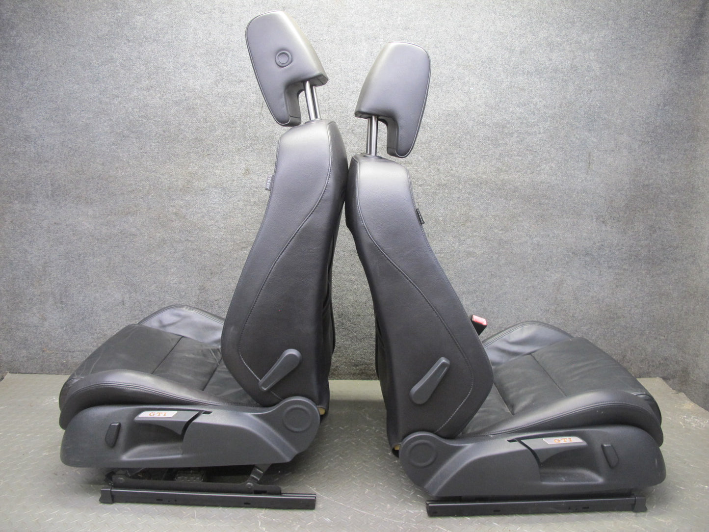 12-13 VW Golf R MK6 4DOOR Front & Rear Leather Sport Heated Seat Set Black OEM