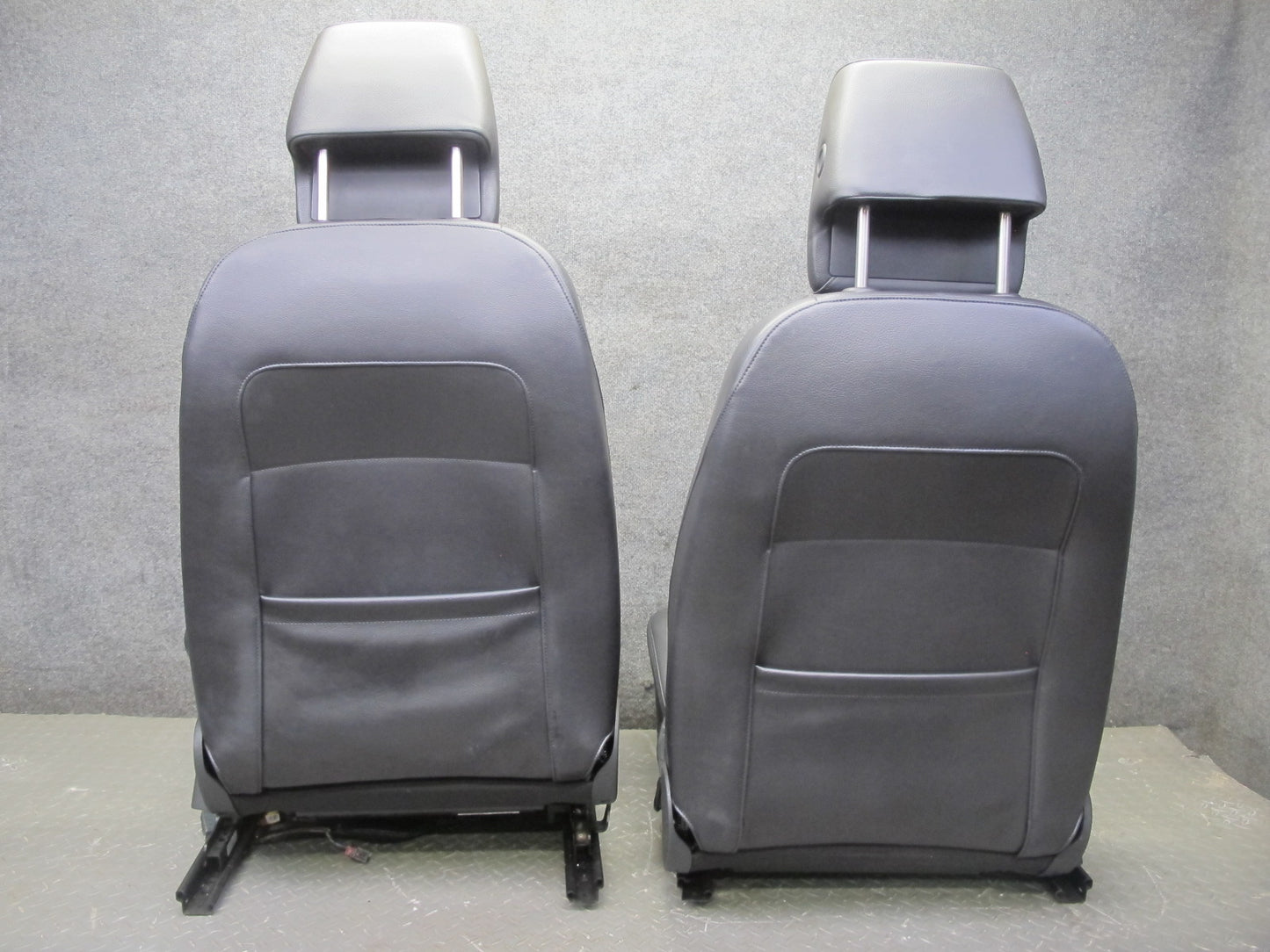 12-13 VW Golf R MK6 4DOOR Front & Rear Leather Sport Heated Seat Set Black OEM