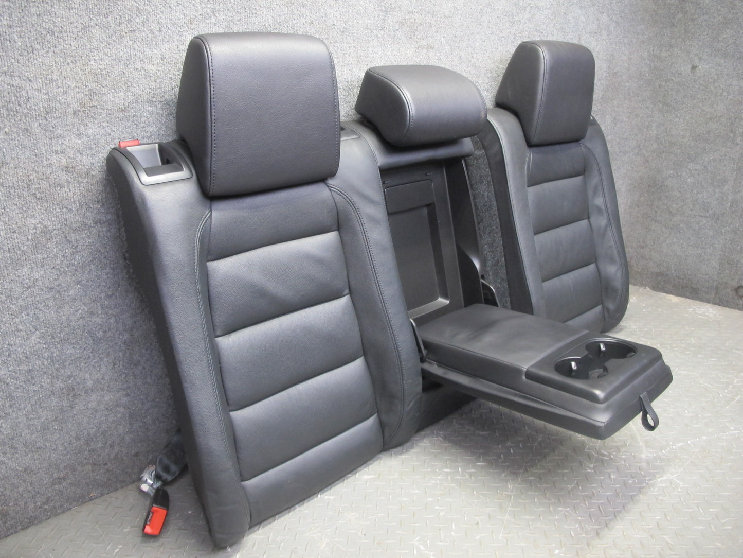 12-13 VW Golf R MK6 4DOOR Front & Rear Leather Sport Heated Seat Set Black OEM