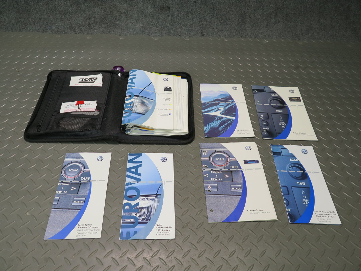 2002 Volkswagen VW Eurovan T4 Owner Operator Guide Manual Book Set W/ Case OEM
