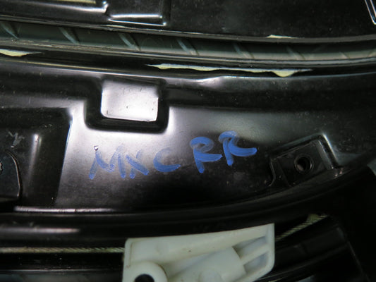 09-15 Mini Cooper R57 Convertible Rear Right Window Regulator w Motor OEM