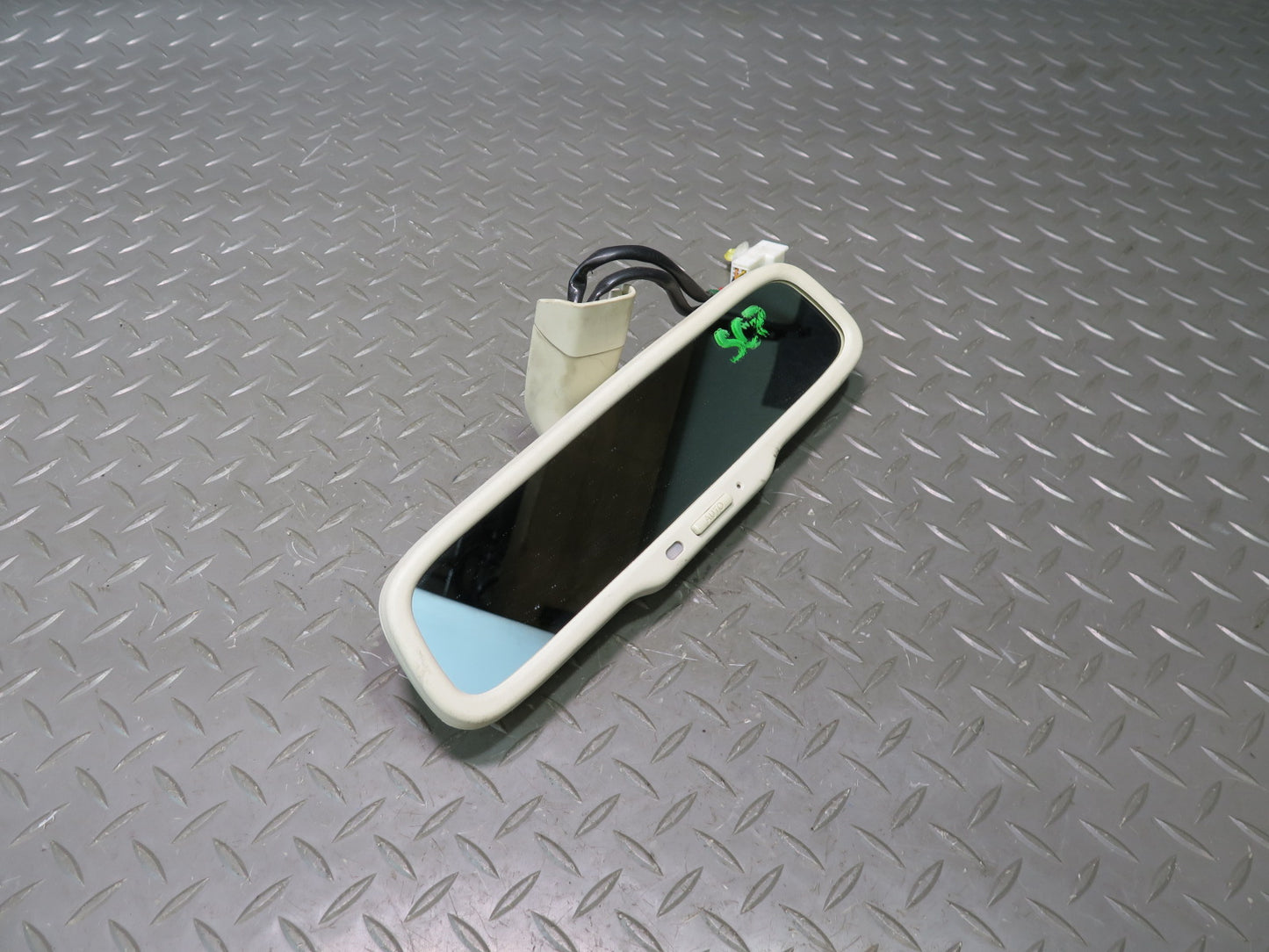 02-10 Lexus Z40 SC430 Auto Dimming Interior Rear View Mirror Ecru OEM
