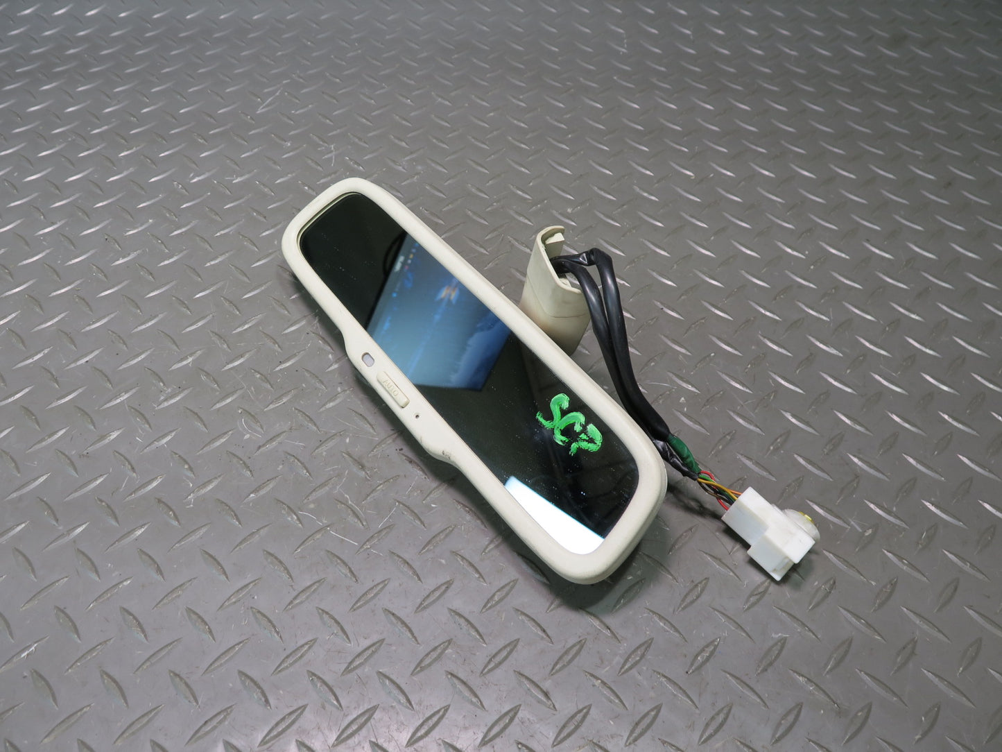 02-10 Lexus Z40 SC430 Auto Dimming Interior Rear View Mirror Ecru OEM