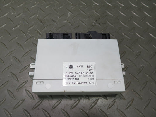 09-15 Mini Cooper S R57 Convertible TOP Roof Control Module 3454818 OEM