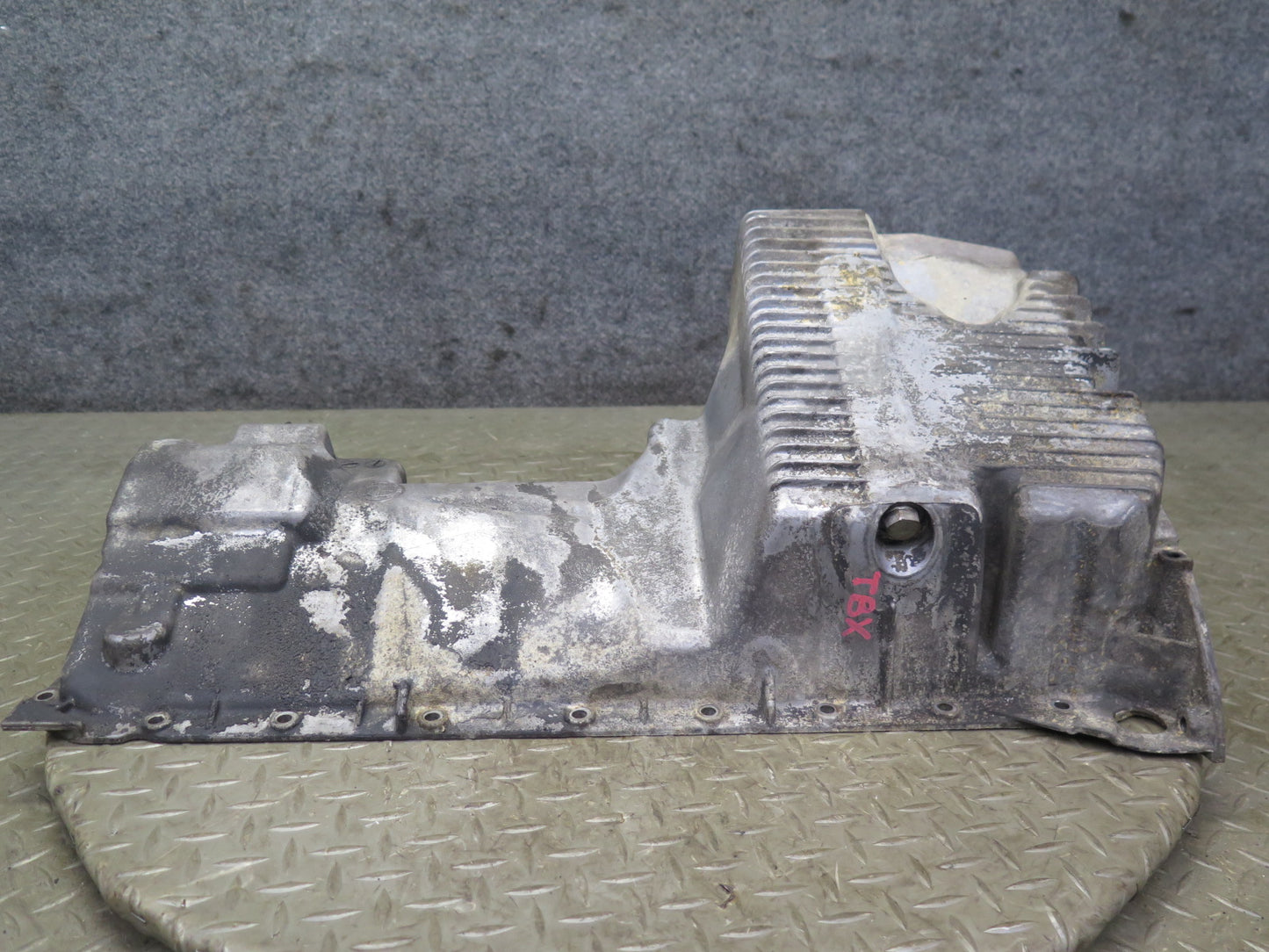 96-99 BMW E36 328iC M52 Engine Lower Oil Pan Oil Dipstick Oil Baffle Set OEM