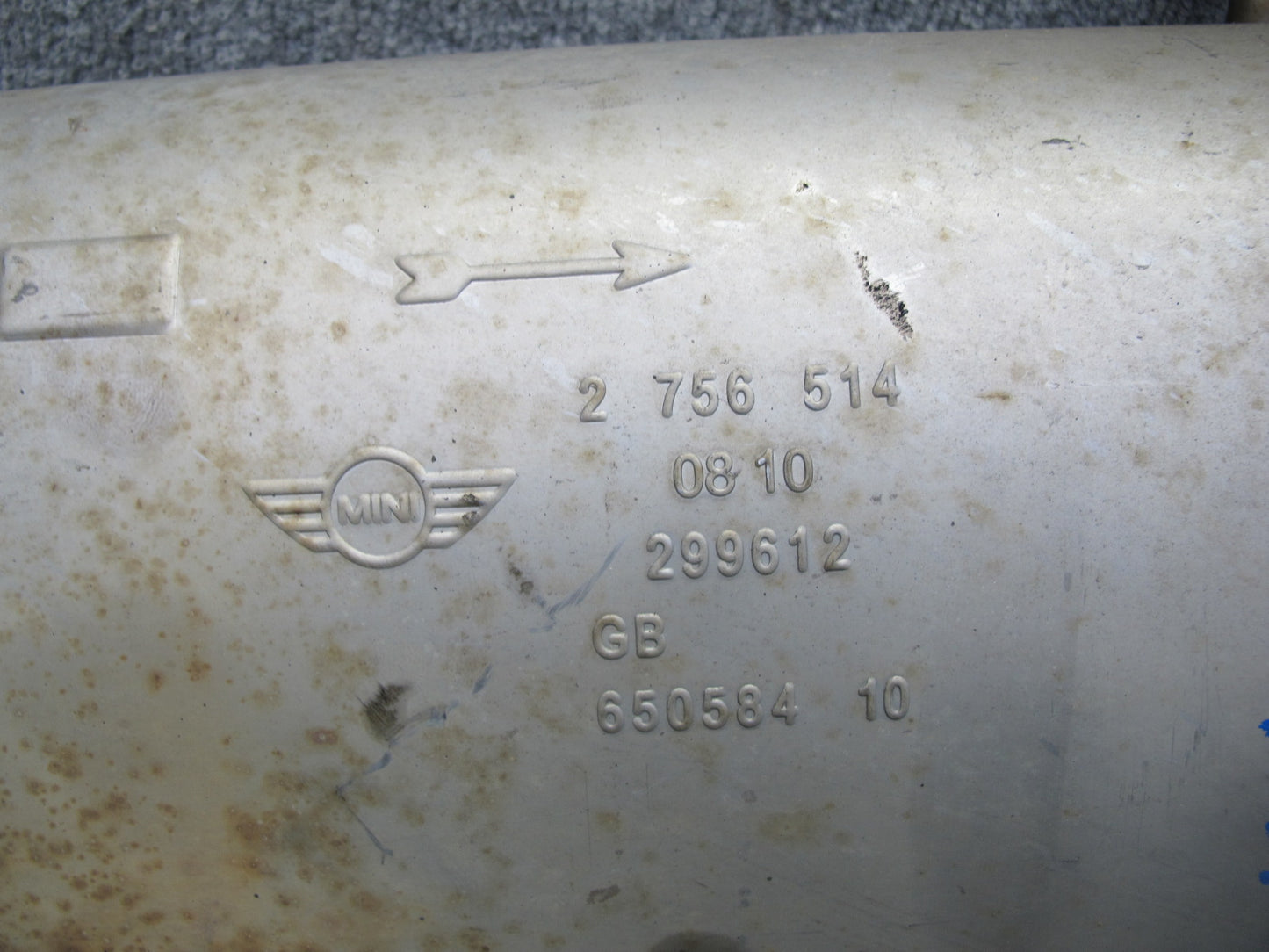 07-13 Mini Cooper S R56 R57 R58 R59 Rear Exhaust Muffler w Tips 2756514 OEM