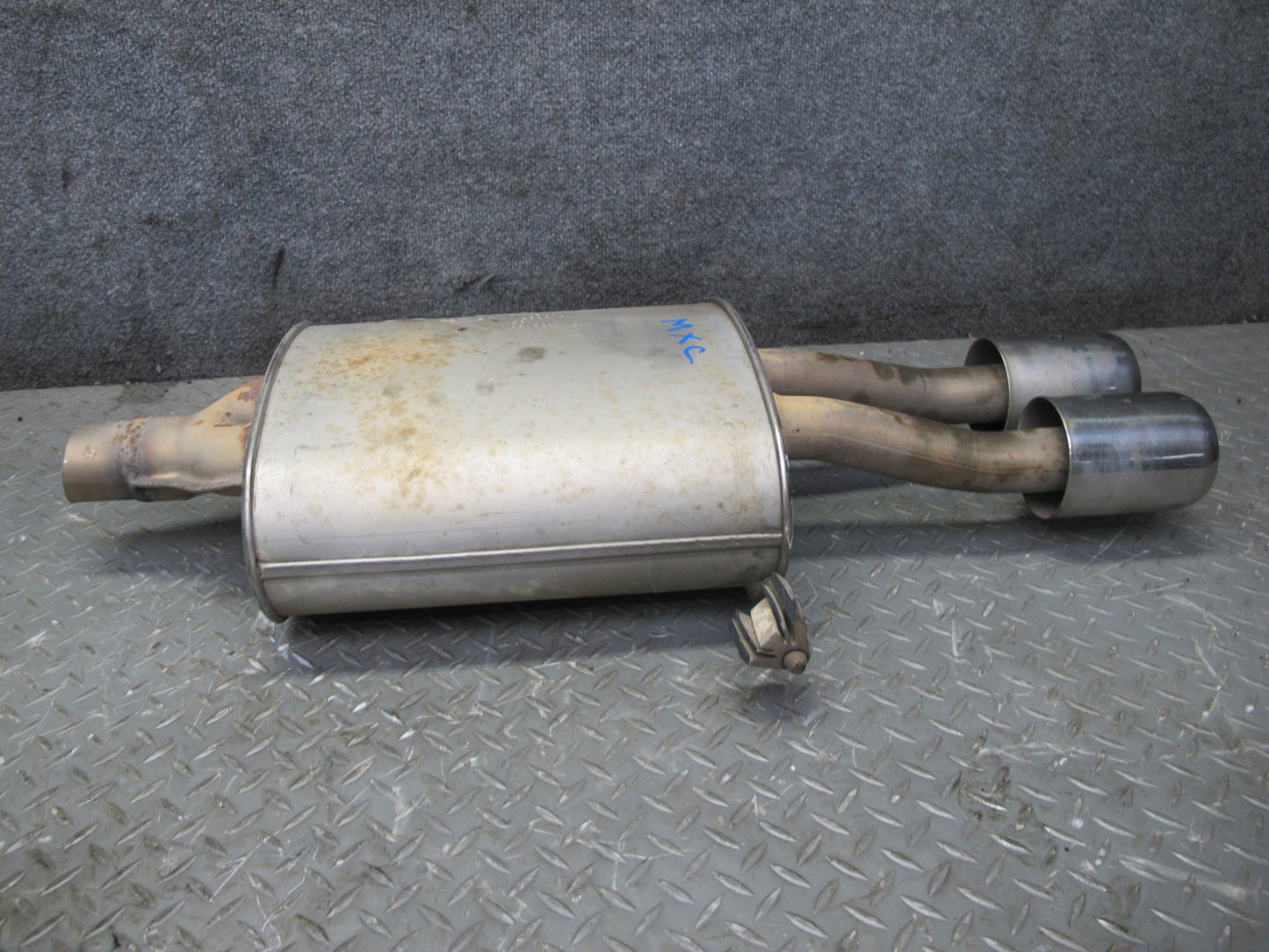 07-13 Mini Cooper S R56 R57 R58 R59 Rear Exhaust Muffler w Tips 2756514 OEM